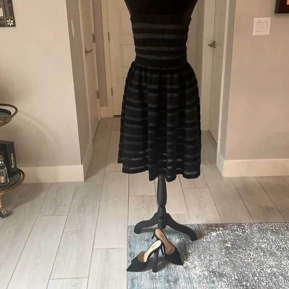 Cynthia Rowley Velvet Ribbon Mesh Strapless Dress Size 2 NWT - Picture 11 of 13